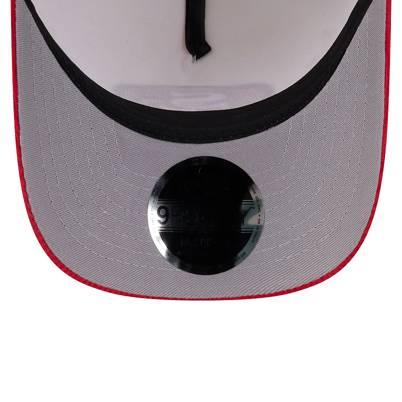 Men's New Era Cream/Scarlet San Francisco 49ers Western 9FORTY A-Frame Adjustable Hat