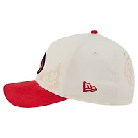 Men's New Era  Cream/Scarlet San Francisco 49ers Western 9FORTY A-Frame Adjustable Hat