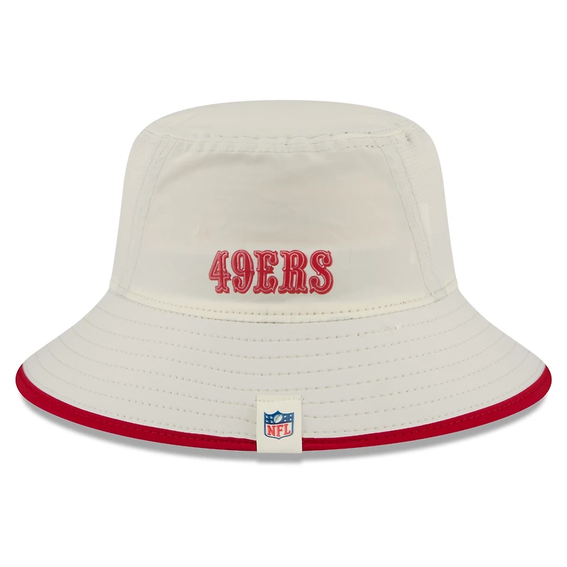 Men's New Era Cream San Francisco 49ers 2026 NFL Training Camp Sport Bucket Hat