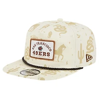 Casquette ajustable New Era crème Desert Rose 19TWENTY pour homme des San Francisco 49ers