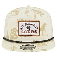 Men's New Era  Cream San Francisco 49ers Desert Rose 19TWENTY Adjustable Hat
