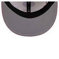 Casquette snapback New Era crème pour homme, modèle surdimensionné San Francisco 49ers, logo 9FIFTY