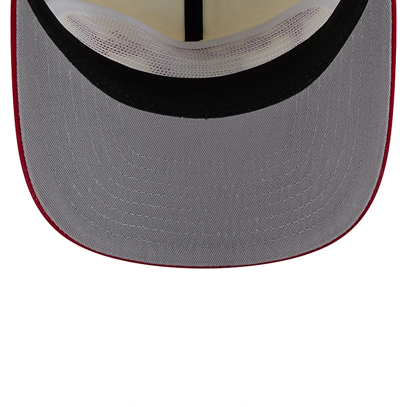 Men's New Era Cream San Francisco 49ers Script 19TWENTY Adjustable Hat