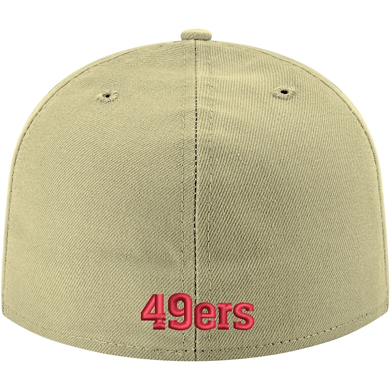 Casquette ajustée or San Francisco 49ers Omaha Throwback 59FIFTY New Era pour homme