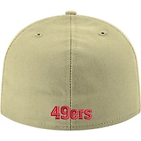 Casquette ajustée or San Francisco 49ers Omaha Throwback 59FIFTY New Era pour homme