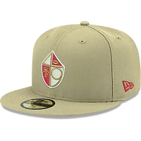 Casquette ajustée or San Francisco 49ers Omaha Throwback 59FIFTY New Era pour homme