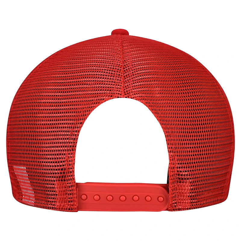 Casquette snapback 9FIFTY grise/écarlate pour homme des San Francisco 49ers, à panneau fendu en liège, New Era