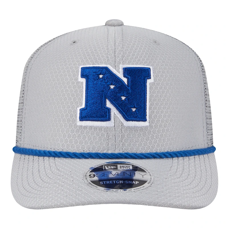 Casquette extensible à boutons-pression New Era grise San Francisco 49ers 2025 Pro Bowl 9SEVENTY pour homme