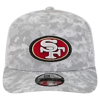 Men's New Era Gray San Francisco 49ers 2025 Salute to Service Fan Pack 9SEVENTY Adjustable Hat