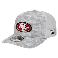 Men's New Era Gray San Francisco 49ers 2025 Salute to Service Fan Pack 9SEVENTY Adjustable Hat