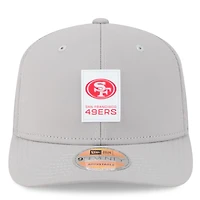 Men's New Era Gray San Francisco 49ers 2025 Sideline 9SEVENTY Adjustable Trucker Hat