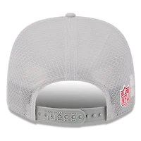 Men's New Era Gray San Francisco 49ers 2025 Sideline 9SEVENTY Adjustable Trucker Hat