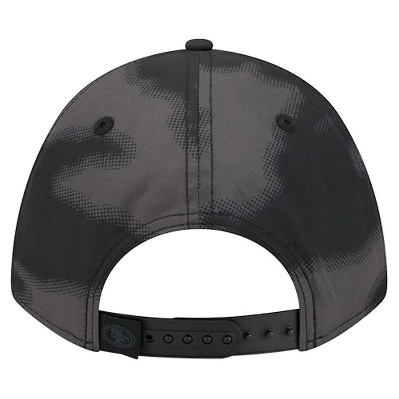 Casquette New Era grise 9FORTY pour homme, motif camouflage demi-ton San Francisco 49ers