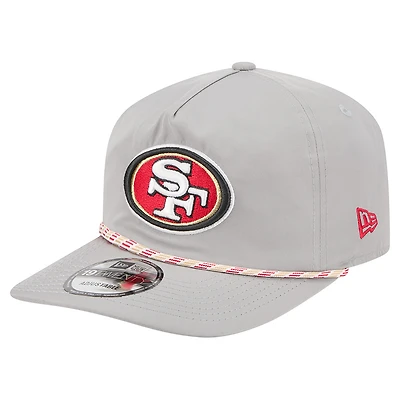Casquette New Era grise San Francisco 49ers Rope 19TWENTY pour homme