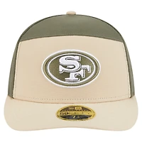 Casquette ajustée 59FIFTY bicolore beige clair/olive San Francisco 49ers pour homme New Era