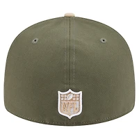 Casquette ajustée 59FIFTY bicolore beige clair/olive San Francisco 49ers pour homme New Era