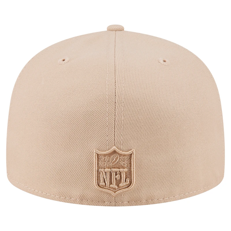 Casquette ajustée A-Frame 59FIFTY beige clair pour homme New Era, coloris San Francisco 49ers