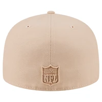 Casquette ajustée A-Frame 59FIFTY beige clair pour homme New Era, coloris San Francisco 49ers