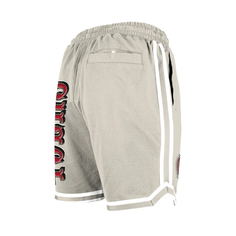 Short beige clair à patchs multiples Stone des San Francisco 49ers pour homme New Era