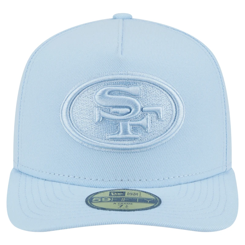 Casquette ajustée A-Frame 59FIFTY bleu clair pour homme New Era San Francisco 49ers Color Pack