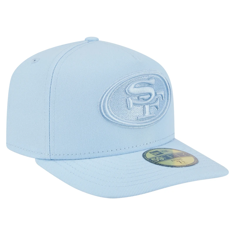 Casquette ajustée A-Frame 59FIFTY bleu clair pour homme New Era San Francisco 49ers Color Pack