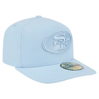 Casquette ajustée A-Frame 59FIFTY bleu clair pour homme New Era San Francisco 49ers Color Pack
