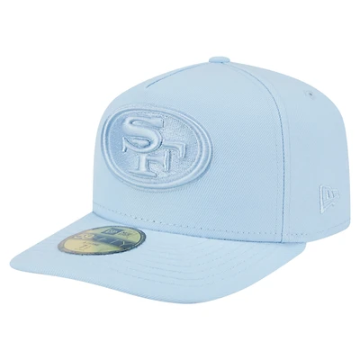 Casquette ajustée A-Frame 59FIFTY bleu clair pour homme New Era San Francisco 49ers Color Pack