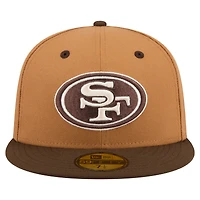Men's New Era  Light Brown/Dark Brown San Francisco 49ers Two-Tone Walnut 59FIFTY Fitted Hat