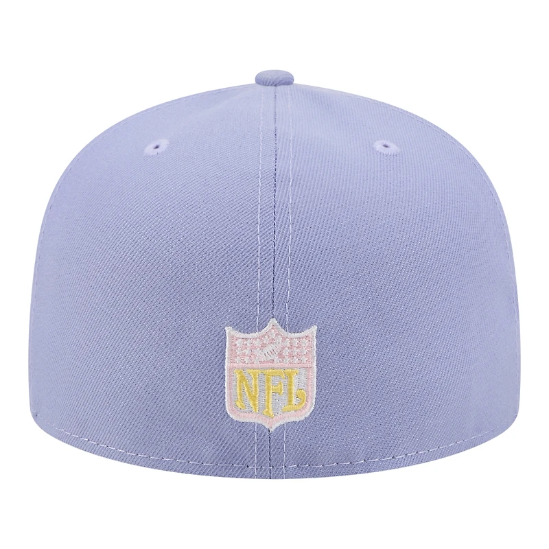 Men's New Era Light Purple San Francisco 49ers Lavender Bloom 59FIFTY Fitted Hat