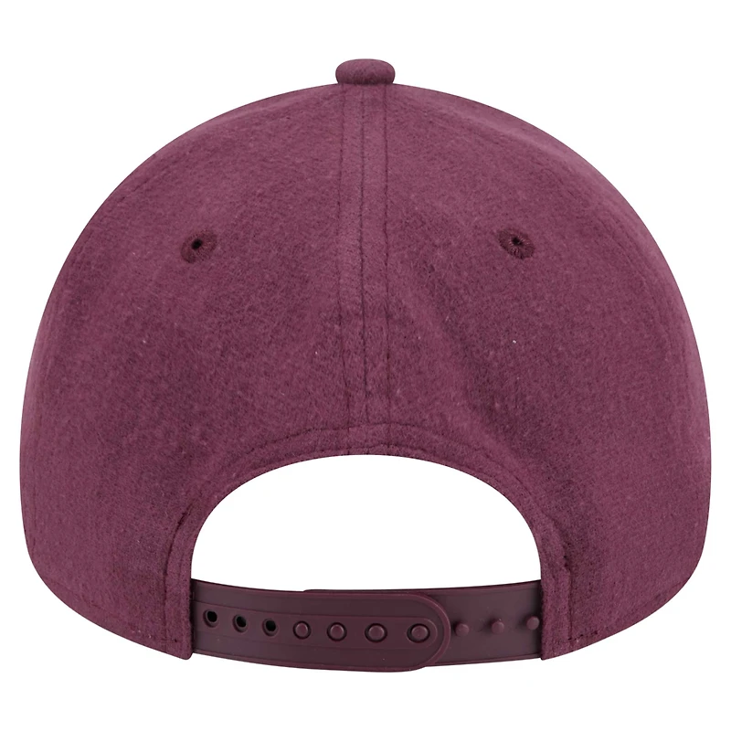 Men's New Era Maroon/Tan San Francisco 49ers Moleskin A-Frame 9FORTY Adjustable Hat