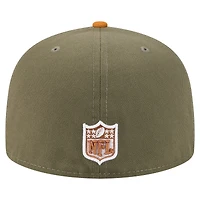 Casquette ajustée A-Frame 59FIFTY pour homme New Era, coloris olive/marron, San Francisco 49ers