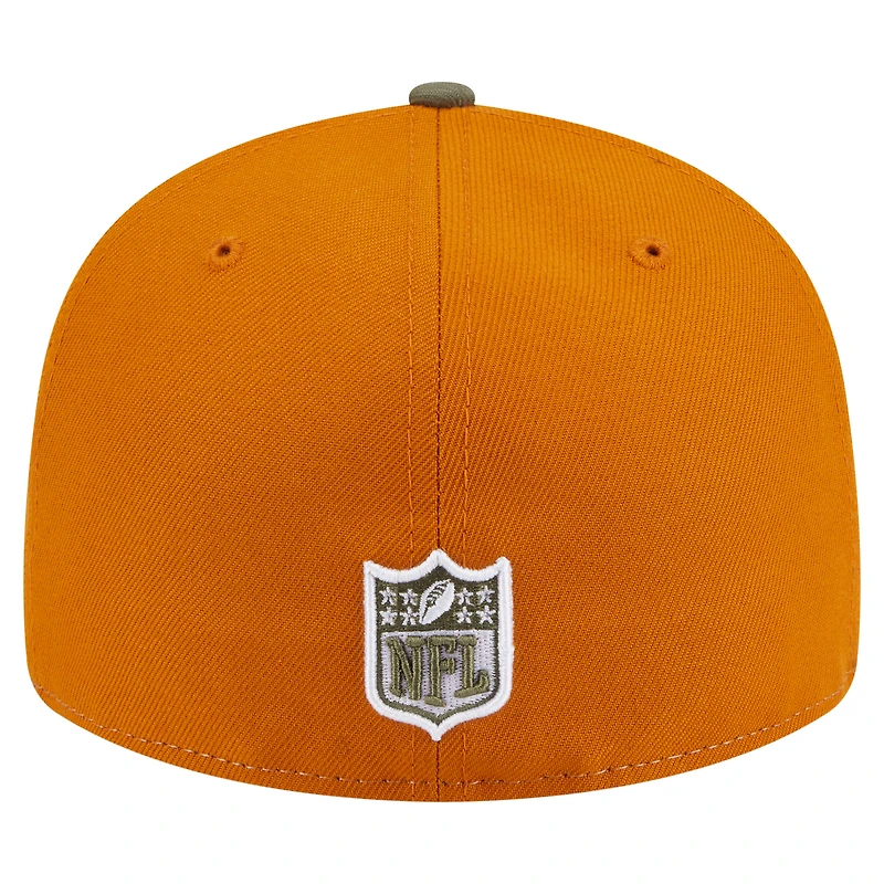 Casquette ajustée 59FIFTY bicolore olive/marron San Francisco 49ers pour homme New Era