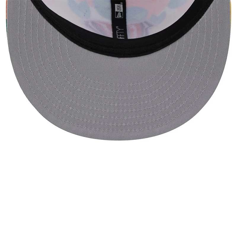 Casquette snapback orange San Francisco 49ers Citrus 9FIFTY Trucker de New Era pour homme