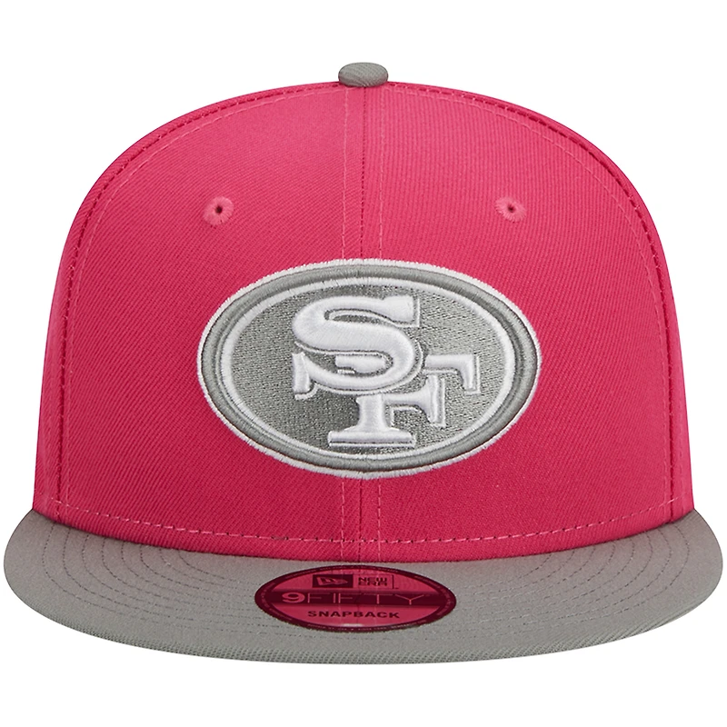 Men's New Era  Pink San Francisco 49ers 2-Tone Color Pack 9FIFTY Snapback Hat