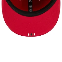 Casquette ajustée New Era rouge San Francisco 49ers 2025 Sideline 59FIFTY pour homme