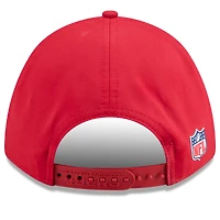 Casquette ajustable New Era rouge San Francisco 49ers 2025 Sideline M-Crown 9FORTY pour homme