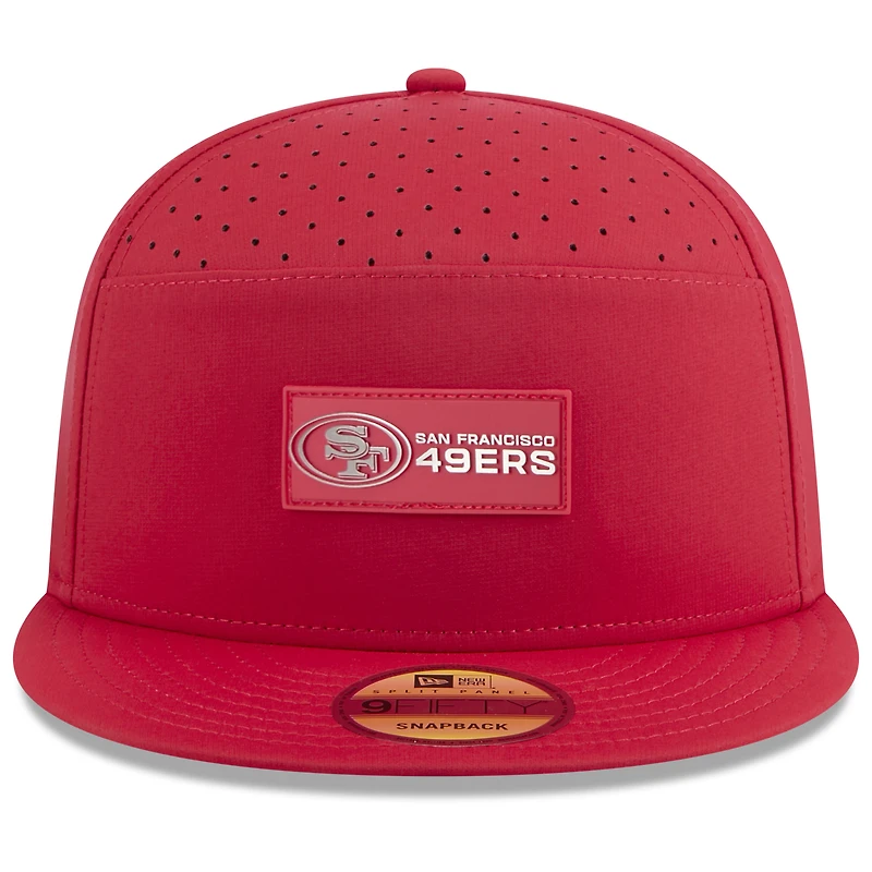 Casquette snapback 9FIFTY rouge New Era San Francisco 49ers 2025 pour homme