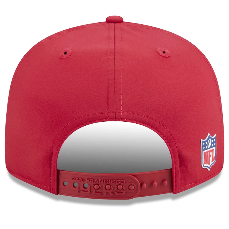 Casquette snapback 9FIFTY rouge New Era San Francisco 49ers 2025 pour homme