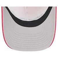 Men's New Era  Red San Francisco 49ers  Linear A-Frame 9FORTY Adjustable Hat
