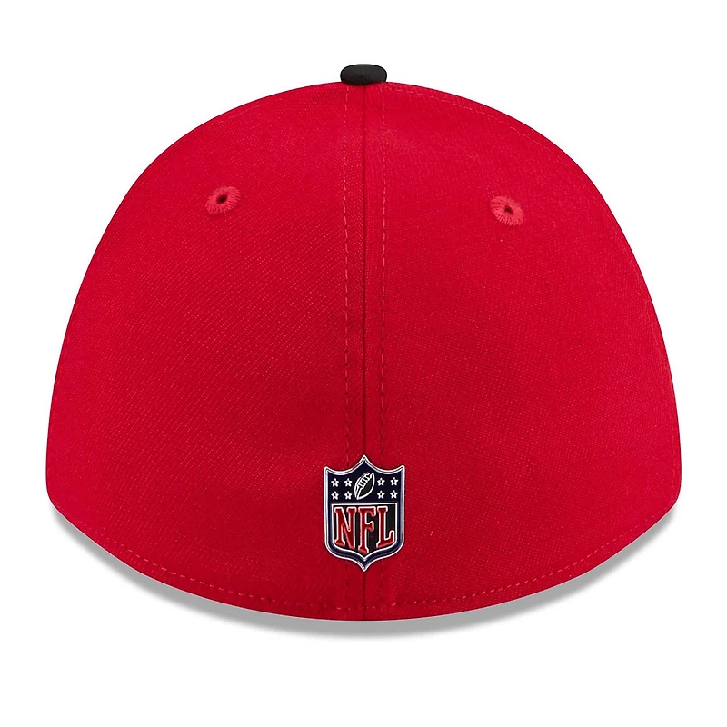 Casquette New Era Flex écarlate/noire San Francisco 49ers, draft NFL 2026, modèle 39THIRTY M-Crown