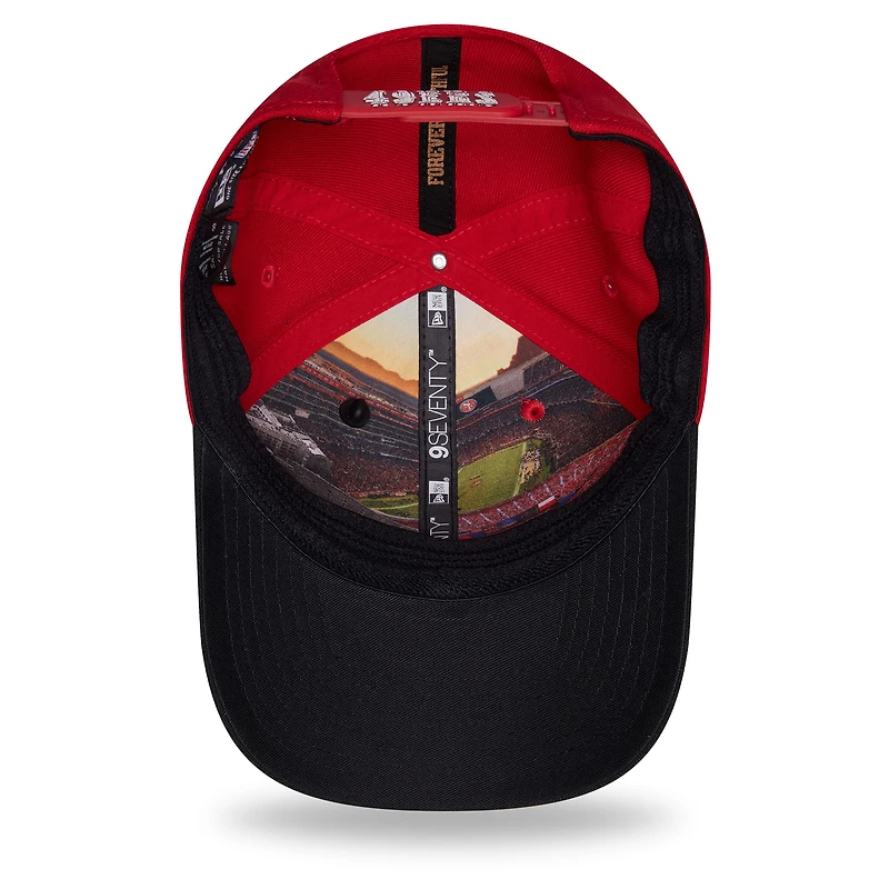 Men's New Era Scarlet/Black San Francisco 49ers 2026 NFL Draft 9SEVENTY Adjustable Hat