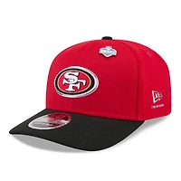 Casquette ajustable New Era rouge écarlate/noire San Francisco 49ers, draft NFL 2026, modèle 9SEVENTY