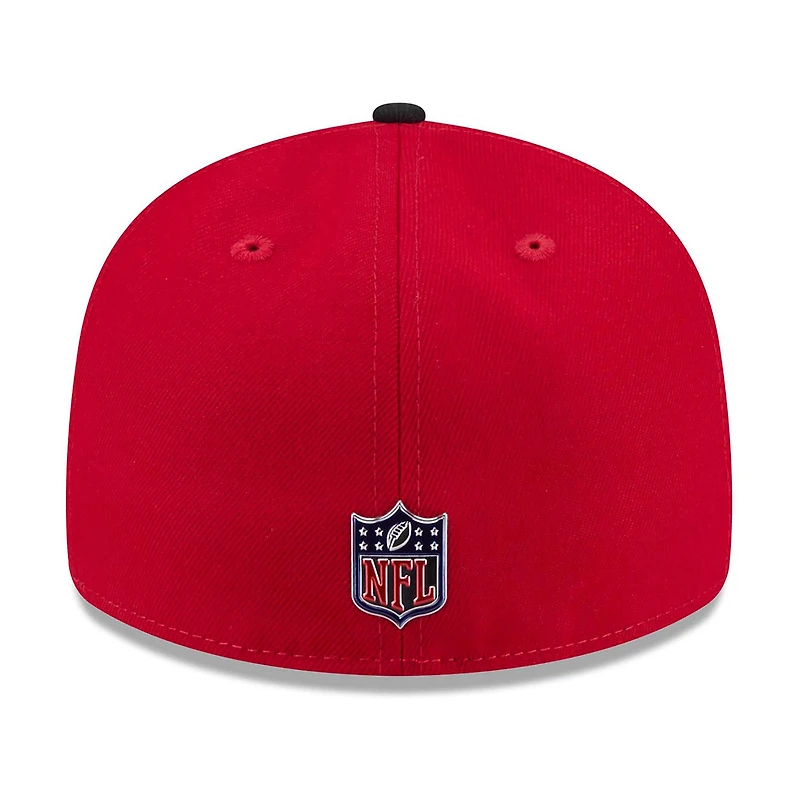 Casquette New Era 59FIFTY pré-courbée écarlate/noire pour homme, San Francisco 49ers, Draft NFL 2026