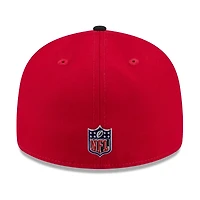 Casquette New Era 59FIFTY pré-courbée écarlate/noire pour homme, San Francisco 49ers, Draft NFL 2026