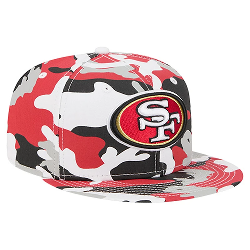 Casquette ajustée New Era 59FIFTY pour homme, couleur écarlate/noire, des San Francisco 49ers