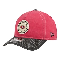 Casquette New Era écarlate/noire San Francisco 49ers 9FORTY en feutre à monture A ajustable pour homme