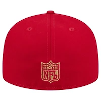 Men's New Era  Scarlet/Gold San Francisco 49ers Break 59FIFTY Fitted Hat