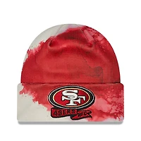 Men's New Era Scarlet San Francisco 49ers 2022 Sideline - Ink Dye Cuffed Knit Hat