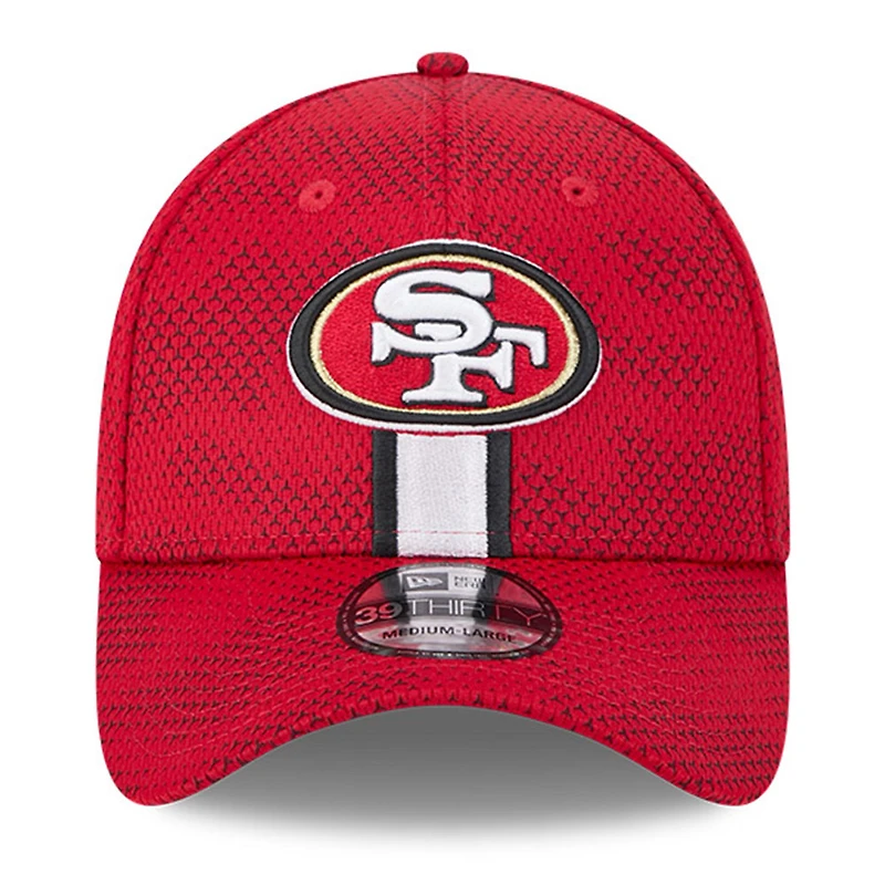 Casquette flexible New Era Scarlet San Francisco 49ers 2024 Sideline 39THIRTY pour hommes
