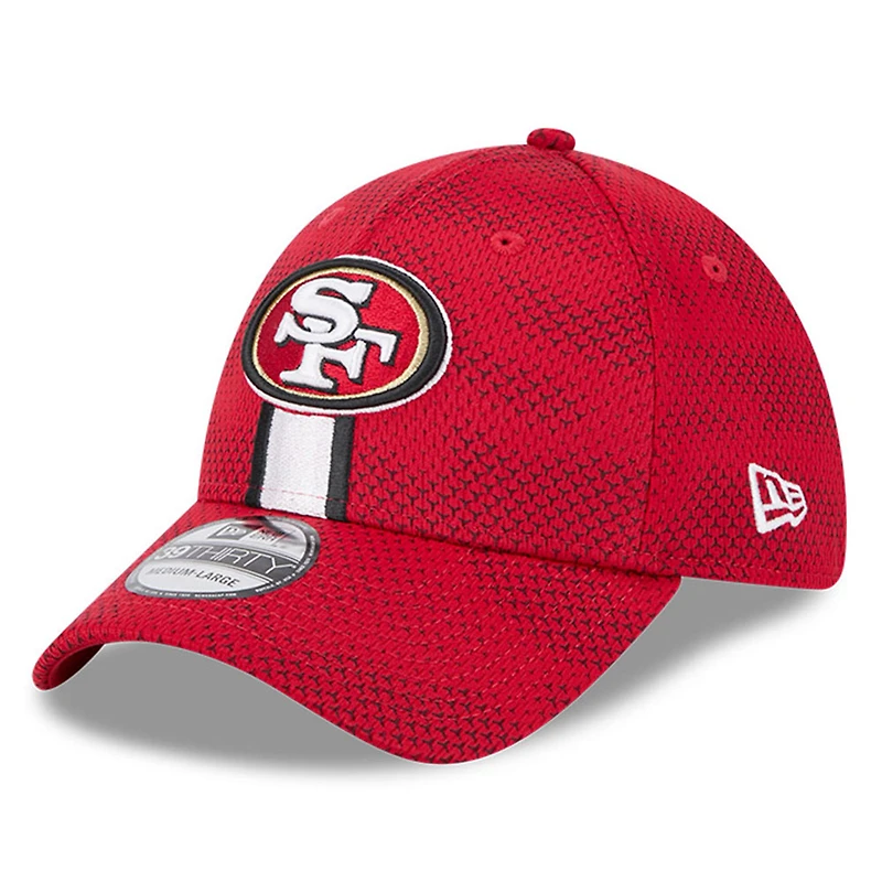 Casquette flexible New Era Scarlet San Francisco 49ers 2024 Sideline 39THIRTY pour hommes